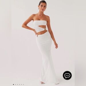 Peppermayo Into Pieces Mesh Maxi Dress